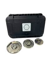 Load image into Gallery viewer, PREMIUM Large 32,38+50mm Bush Socket SET in Stainless Steel
