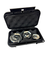 Load image into Gallery viewer, PREMIUM Large 32,38+50mm Bush Socket SET in Stainless Steel
