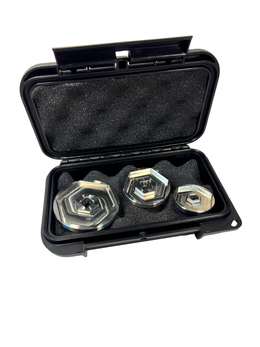 PREMIUM Large 32,38+50mm Bush Socket SET in Stainless Steel