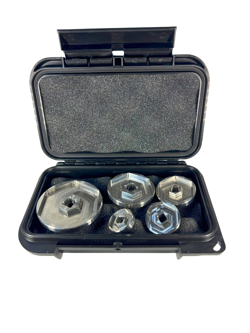 PREMIUM Large 20,25,32,38+50mm Bush Socket SET in Stainless Steel